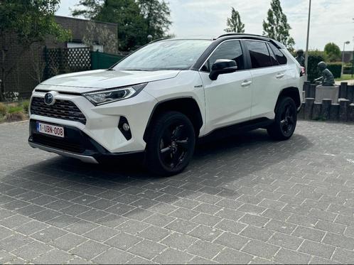 Toyota RAV4 Premium WHITE/BLACK HYBRIDE 91oookm, Auto's, Toyota, Particulier, Rav4, 360° camera, ABS, Achteruitrijcamera, Adaptieve lichten