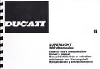 Ducati Superlight 900 Owners-Manual, Motos, Modes d'emploi & Notices d'utilisation, Ducati