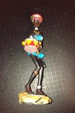 Sculptuur/beeldje van een Afrikaanse muzikant, Verzamelen