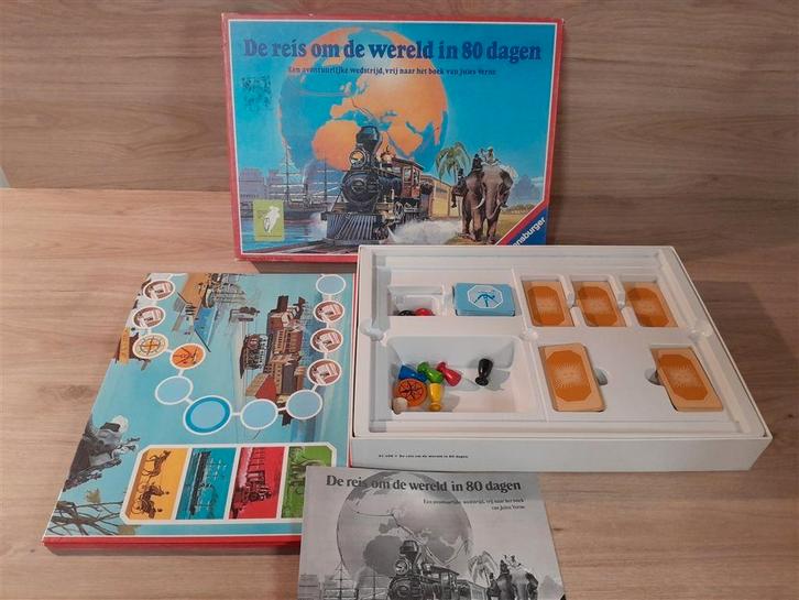 de reis om de wereld in 80 dagen - s5812, Hobby en Vrije tijd, Gezelschapsspellen | Bordspellen, Zo goed als nieuw, Verzenden