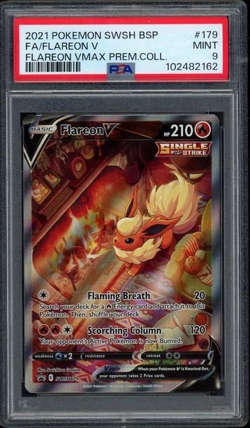 Flareon V PSA 9 - SWSH179 - Sword & Shield Promo 2021 beschikbaar voor biedingen