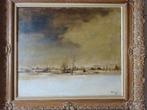 Albert Claeys, doek, Winter, 60 x 70 cm,, Antiek en Kunst, Ophalen