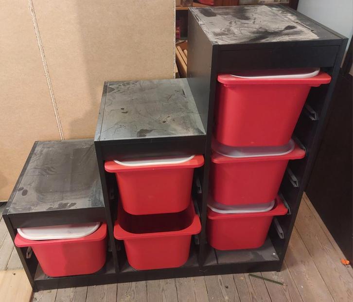 trofast speelgoedkasten, Huis en Inrichting, Kasten | Ladekasten, Gebruikt, Ophalen