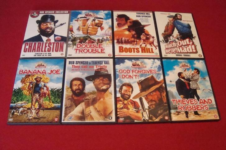 23 dvd's met bud spencer en terence hill, CD & DVD, DVD | Action, Comédie d'action, Enlèvement ou Envoi