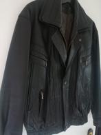Zware varkens nappa lederen mannen jas maat 48 kleur zwart, Ophalen, Maat 48/50 (M), Zwart