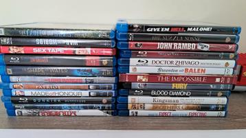 Blu ray films aan 5 euro per stuk