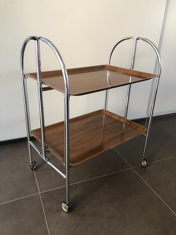 serveer-trolley, Antiek en Kunst, Curiosa en Brocante, Ophalen