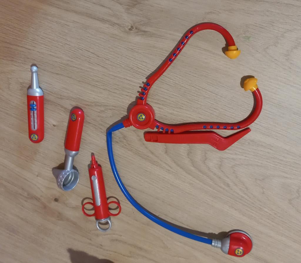 5 dekig plastiek dokter setje, Kinderen en Baby's, Ophalen, Zo goed als nieuw, Ontdekken