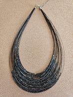 Prachtige donkerblauwe ketting, Handtassen en Accessoires, Kettingen, Ophalen of Verzenden, Zo goed als nieuw