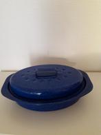 NIEUW ovenschaal blauw in emaille H 11 cm L 34 cm, Huis en Inrichting, Keuken | Servies, Ophalen, Nieuw, Overige materialen, Overige typen