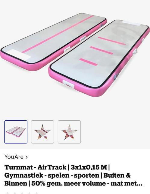 Airtrack gym mat turnmat, Sport en Fitness, Turnen, Gebruikt, Overige typen, Ophalen