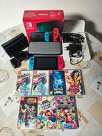 Nintendo Switch met games, Games en Spelcomputers, Ophalen of Verzenden, Zo goed als nieuw, Met games