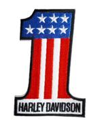 Patch Harley Davidson Number 1 - 66 x 98 mm, Motoren, Nieuw