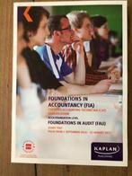 FIA FAU Foundations in Audit - Study Text, Enlèvement, Utilisé, Enseignement supérieur professionnel, Kaplan Publishing