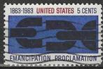 USA 1963 - Yvert 748 - Afschaffing v.d. slavernij (ST), Postzegels en Munten, Postzegels | Amerika, Verzenden, Gestempeld