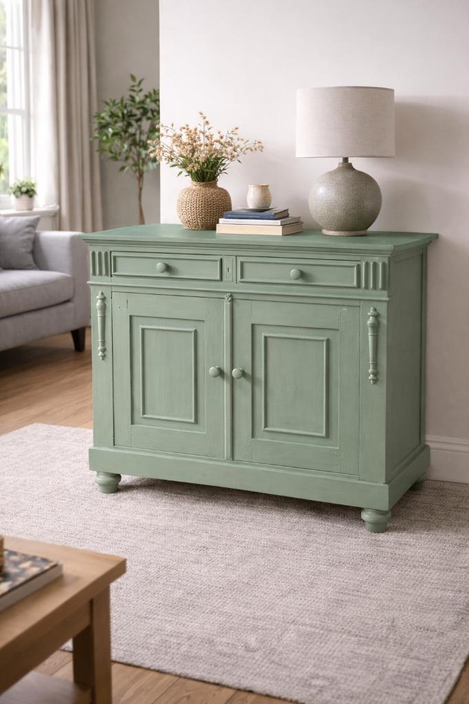 Landelijke groene kast, Huis en Inrichting, Kasten | Overige, Gebruikt, Ophalen of Verzenden