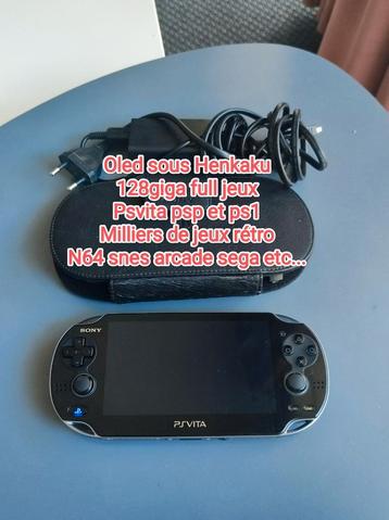 PS Vita OLED onder Henkaku 128 giga volledige games  beschikbaar voor biedingen