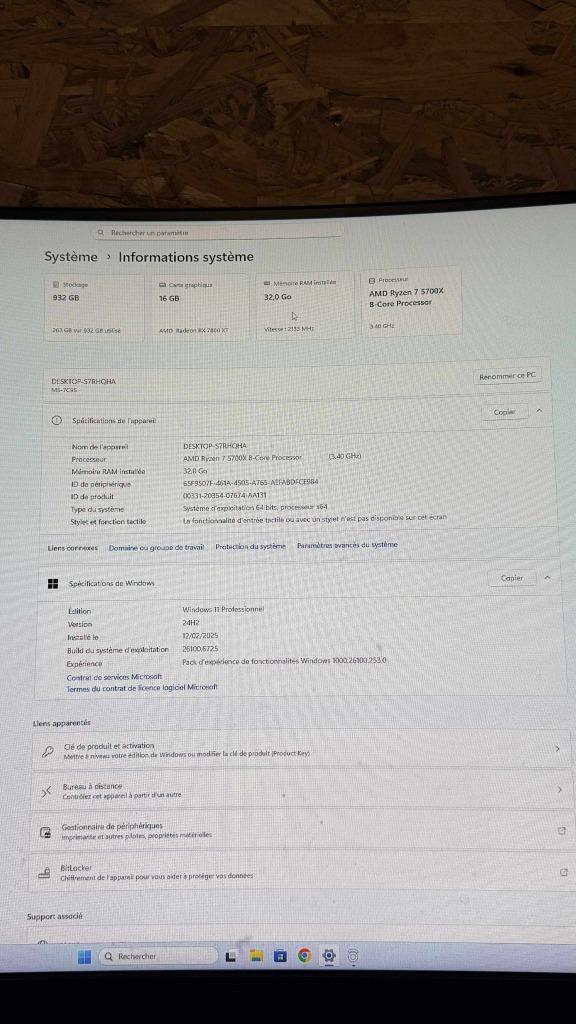 pc gamer, Informatique & Logiciels, Ordinateurs de bureau, Comme neuf, Inconnu, SSD, 32 GB, Gaming, Enlèvement ou Envoi