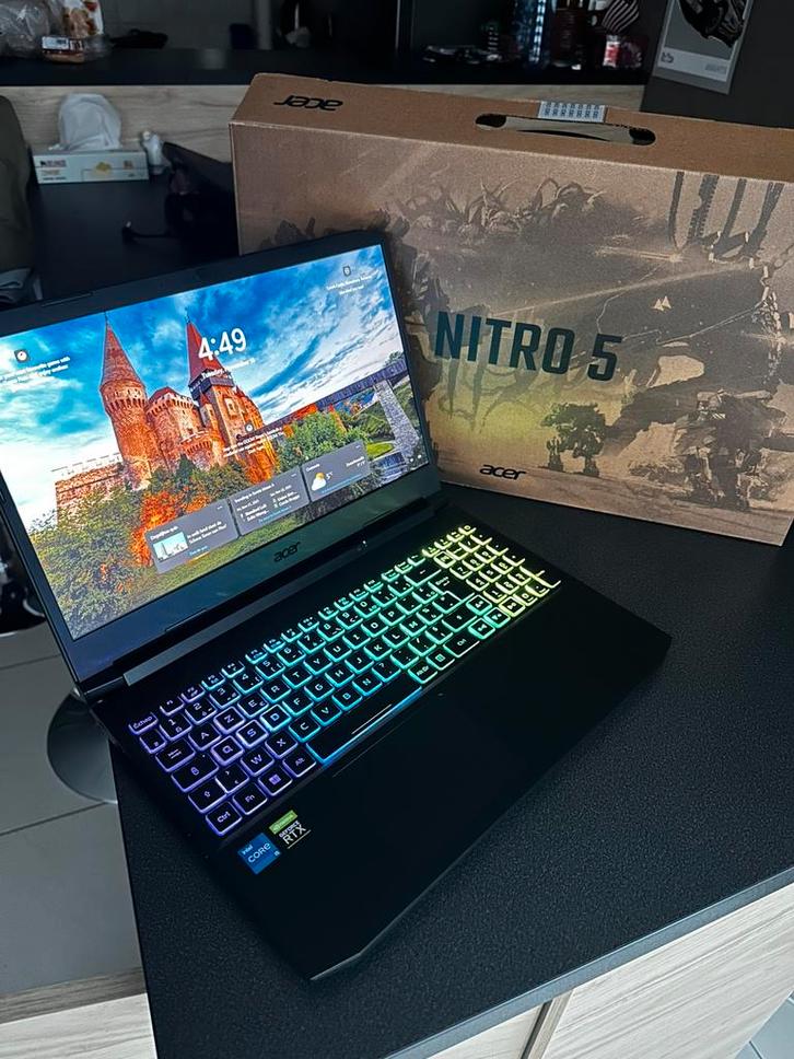 Acer Nitro Gaming Laptop – RTX 3060, 32GB RAM, 1TB, Computers en Software, Windows Laptops, Zo goed als nieuw, SSD, Gaming, Ophalen