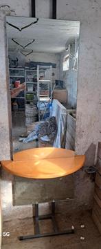 Spiegel set kapsalon, Ophalen, Gebruikt