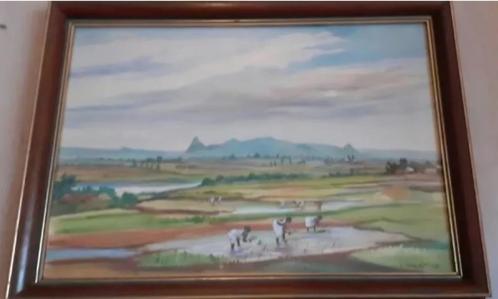 Aquarel+India+Mukherjee+Aziatische kunst+Bengaalse School, Antiek en Kunst, Kunst | Schilderijen | Klassiek, Ophalen of Verzenden