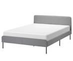 Bed ikea slattum 180 breed op 200, Huis en Inrichting, Slaapkamer | Bedden, Ophalen, Tweepersoons, Zo goed als nieuw, 180 cm