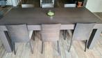 Eetkamertafel met 6 stoelen, Huis en Inrichting, Ophalen, Gebruikt