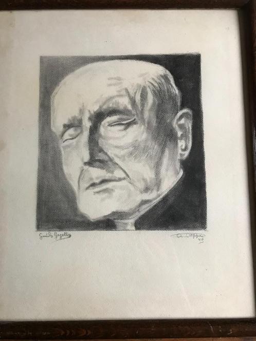 Litho   Guido Gezelle, Antiek en Kunst, Curiosa en Brocante, Ophalen of Verzenden