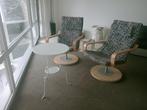 twee hippe draai stoelen, Ophalen, Gebruikt, Eenpersoons, Hout