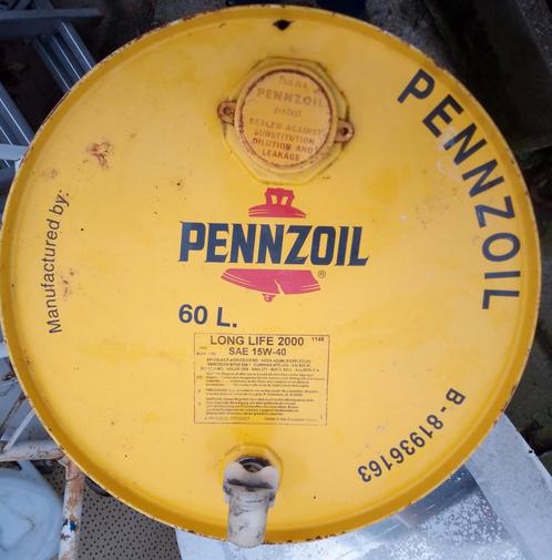 fût pennzoil, Collections, Marques & Objets publicitaires, Utilisé, Autres types, Enlèvement