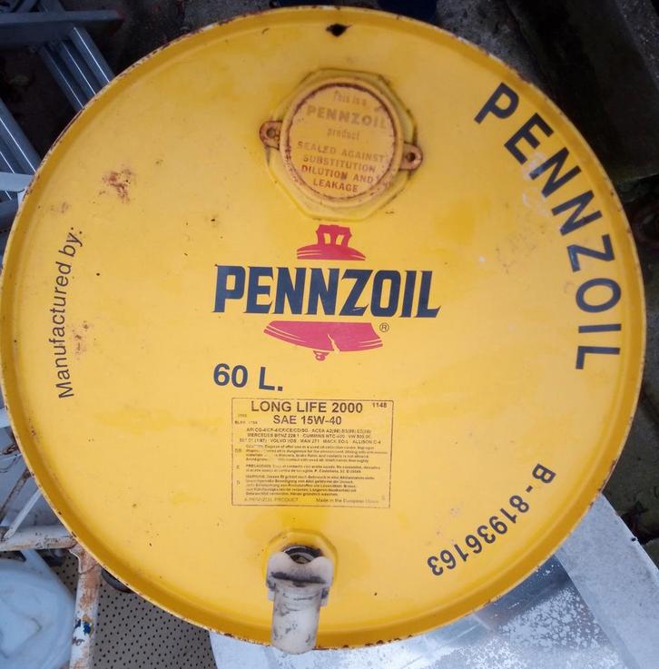 Pennzoil-vat, Verzamelen, Merken en Reclamevoorwerpen, Gebruikt, Overige typen, Ophalen