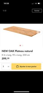 Table neuve chene pieds neufs offerts, Ophalen, Nieuw
