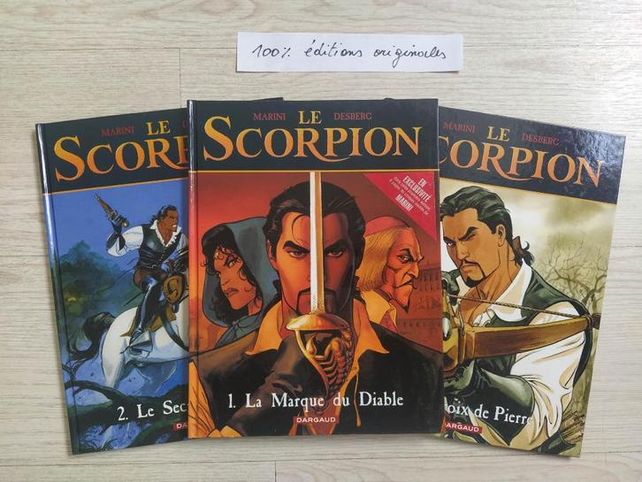 Scorpion 1 à 3, tout en EO, Boeken, Stripverhalen, Gelezen, Ophalen of Verzenden