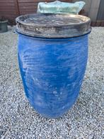 Blauwe vaten, Tuin en Terras, Ophalen, Gebruikt, Kunststof