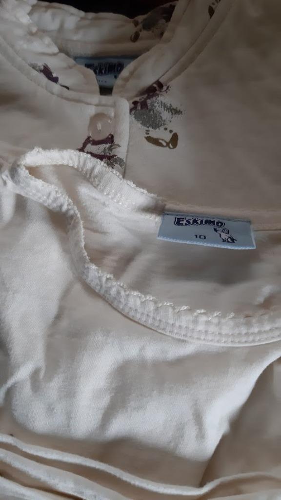 Zachte gevoerde warme Eskimo pyjama ecru pinguin 10 jaar, Kinderen en Baby's, Kinderkleding | Maat 140, Zo goed als nieuw, Jongen of Meisje