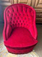 Vintage zeteltje in rood fluwele stof in goede staat, Ophalen, Gebruikt, Stof