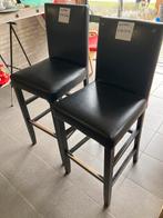 Lederen Barkrukken /cafe krukken 10x, Huis en Inrichting, Barkrukken, Ophalen, Met voetsteun, 60 tot 90 cm, Leer