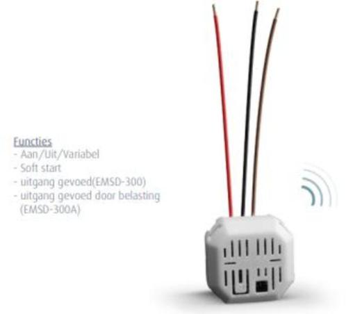 Variateur à interrupteur sans fil 868 MHz. EMSD-300, Bricolage & Construction, Volets, Neuf, Fonctionnement électrique, Envoi