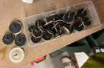 22 meubelglijders met spijkers, ook glijnagels genoemd., Doe-het-zelf en Bouw, Ophalen of Verzenden, Spijkers