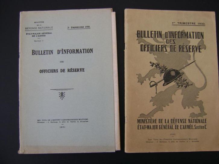 Bulletin d'information des officiers de reserve (ABL)., Verzamelen, Militaria | Tweede Wereldoorlog, Landmacht, Boek of Tijdschrift