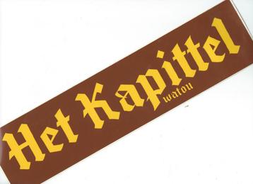 Het Kapittel abdijbier sticker + folder beschikbaar voor biedingen