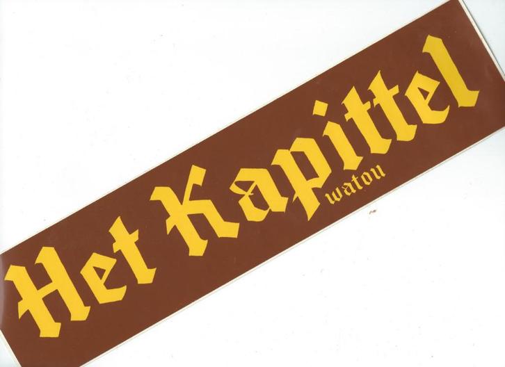 Het Kapittel abdijbier sticker + folder, Verzamelen, Biermerken, Nieuw, Overige typen, Ophalen of Verzenden