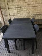 Plastieke tuinset, Tuin en Terras, Tuinsets en Loungesets, Ophalen, 4 zitplaatsen, Kunststof, Gebruikt