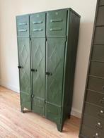 Vintage groene lockerkast, Huis en Inrichting, Ophalen, Gebruikt