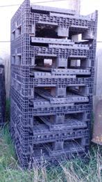 toeklapkisten palletbox kunststof pvc plastiek kisten bakken, Bricolage & Construction, Enlèvement, Utilisé