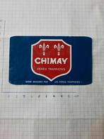 Bieretiket Chimay blauw, Verzamelen, Ophalen of Verzenden, Gebruikt