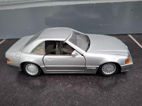 Modelauto, schaalmodel Mercedes Benz 500SL - 1989 - Maisto, Hobby & Loisirs créatifs, Voitures miniatures | 1:24, Utilisé, Voiture