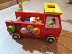 Houten brandweer ladderwagen, Kinderen en Baby's, Speelgoed | Houten speelgoed, Ophalen of Verzenden, Zo goed als nieuw