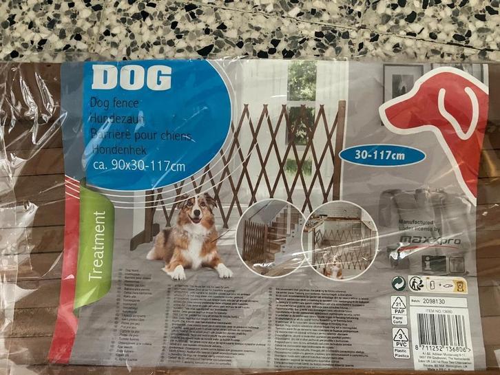 !Nieuw! uitschuifbaar hondenhek, Dieren en Toebehoren, Honden-accessoires, Nieuw, Ophalen