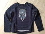 Blauwe trui met uil Terre bleue MT 140, Kinderen en Baby's, Terre Bleue, Meisje, Trui of Vest, Ophalen of Verzenden